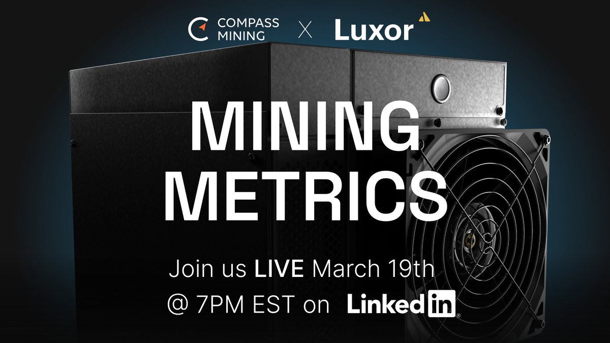 Compass Mining: Mining Metrics Live Show Etkinliği Yaklaşıyor