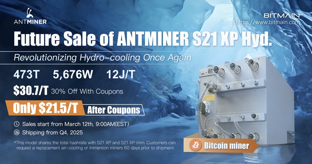 BITMAINtech'in Yeni Ürünü: ANTMINER S21 XP Hyd