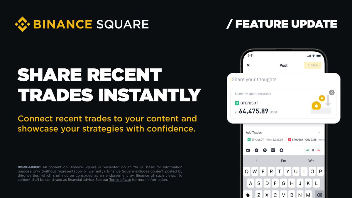 Binance, Kullanıcıların Ticaret Verilerini Binance Square ile Paylaşımına İmkan Tanıyor