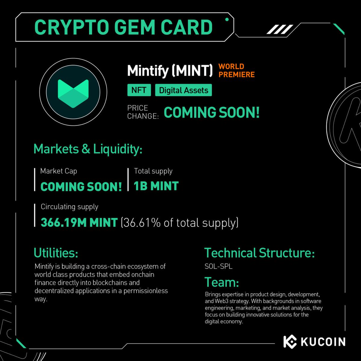 KuCoin'de Yeni Kripto Para Birimi Listelemesi: Mint (MINT)