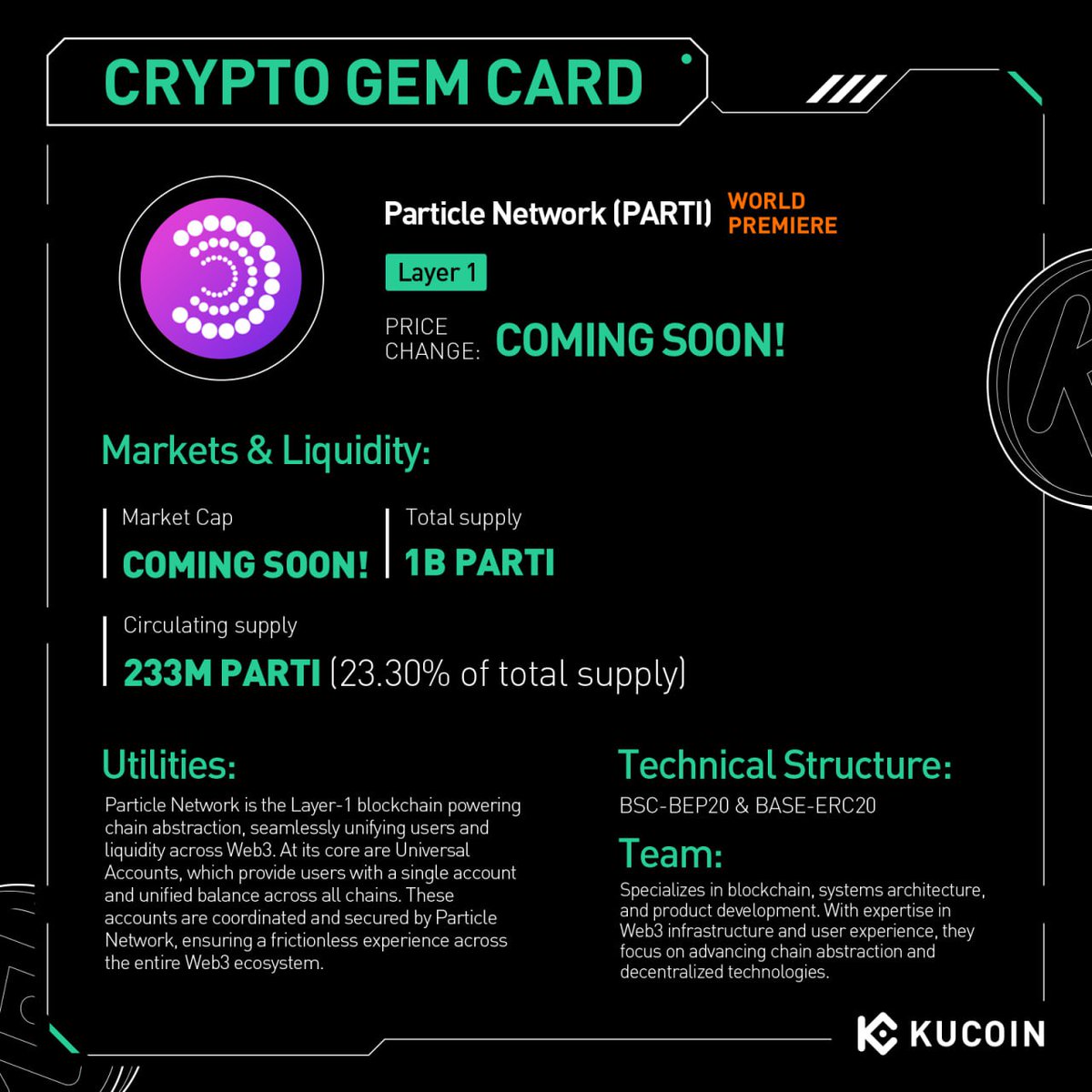 KuCoin Platformunda Parti Token (PARTI) İşlem Başladı