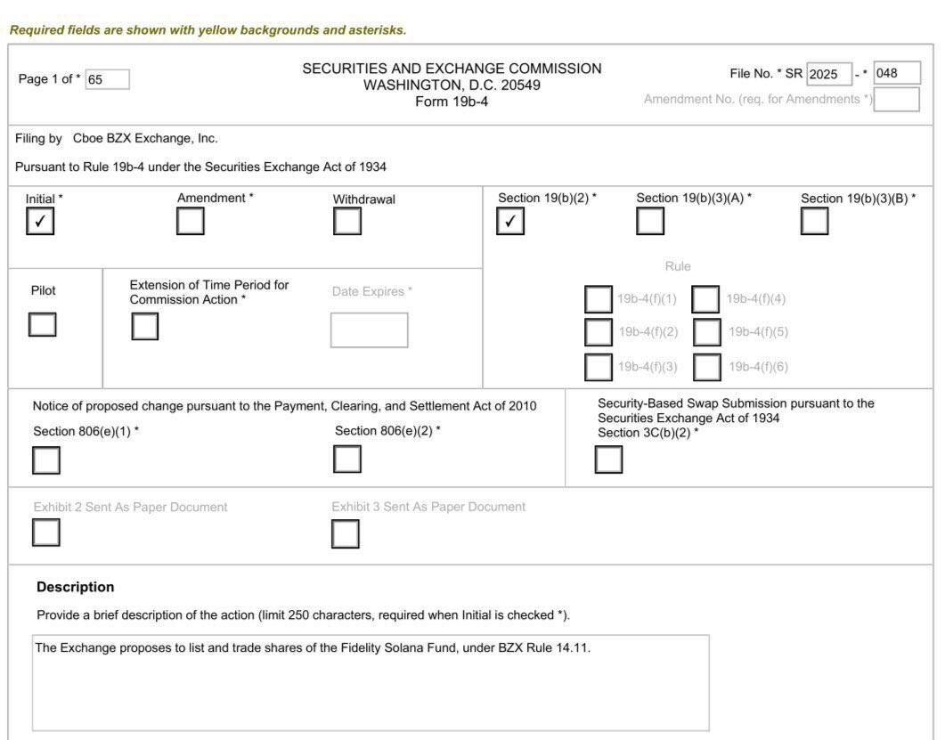 Spot Solana ETF Başvurusu Yapıldı: Fidelity, Kripto Para Piyasasını Sarsabilir