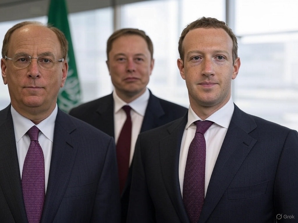 Larry Fink, Elon Musk ve Mark Zuckerberg Suudi Arabistan'da Yatırımcılarla Buluşacak