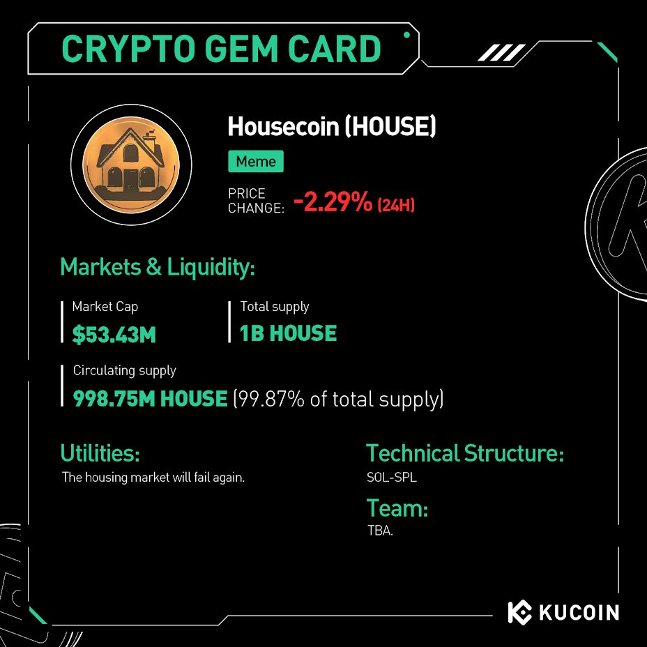HOUSE Token KuCoin'de İşlem Yapmaya Başladı