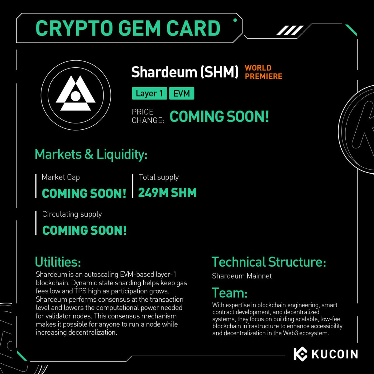 Shardeum (SHM) KuCoin'de İşlemde Başladı