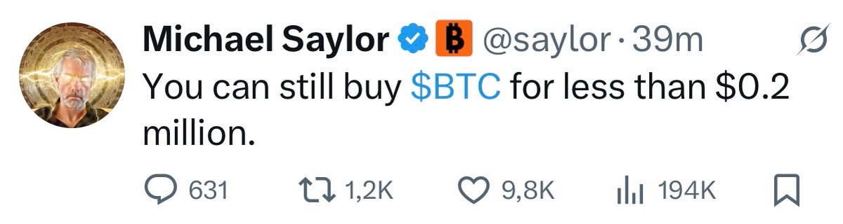 Michael Saylor: Bitcoin'i 2 Milyon Doların Altında Satın Alma Fırsatı Hala Var