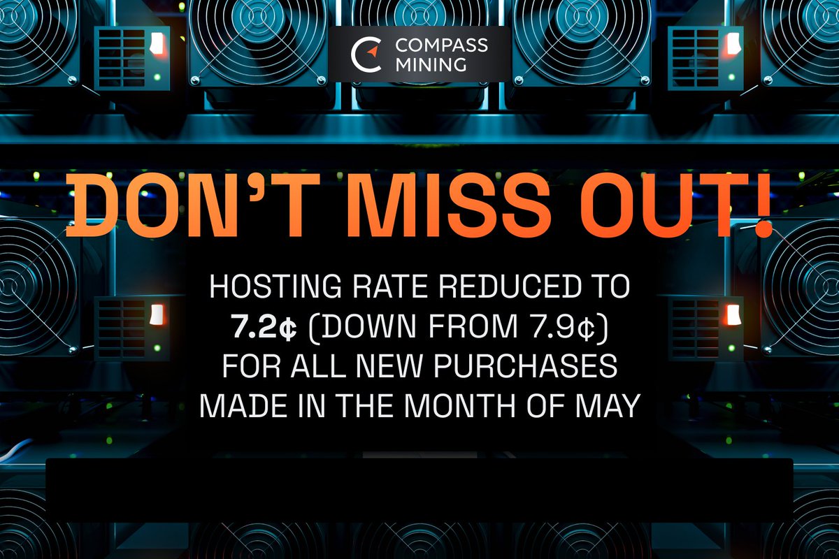 Compass Mining Mayıs Ayında Hosting İndirimi Sunuyor