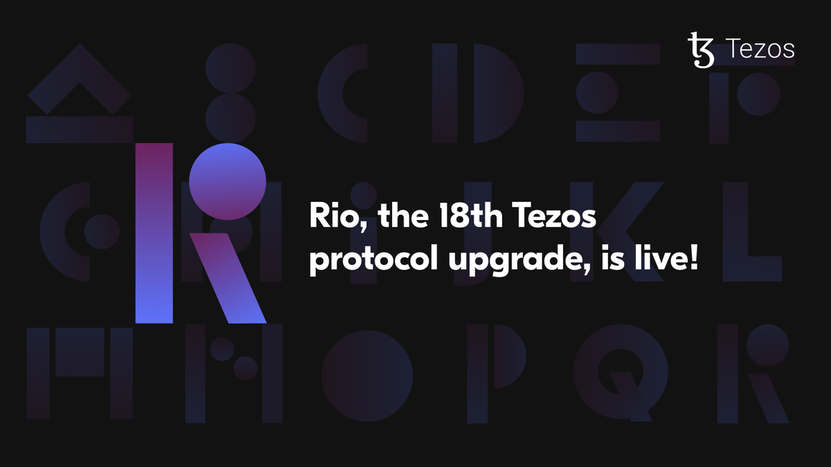 Tezos Ağında Rio Protokol Güncellemesi Aktifleştirildi