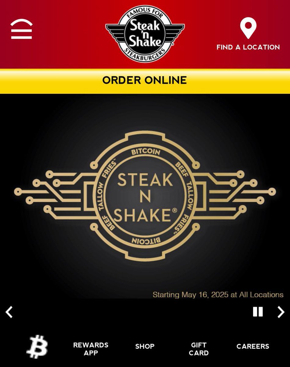 Steak N Shake, Bitcoin ile Ödeme Seçeneği Sunmaya Başlıyor
