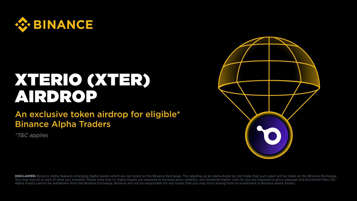 Binance Kullanıcılarına Ek XTER Airdrop Dağıtımı Yapıldı
