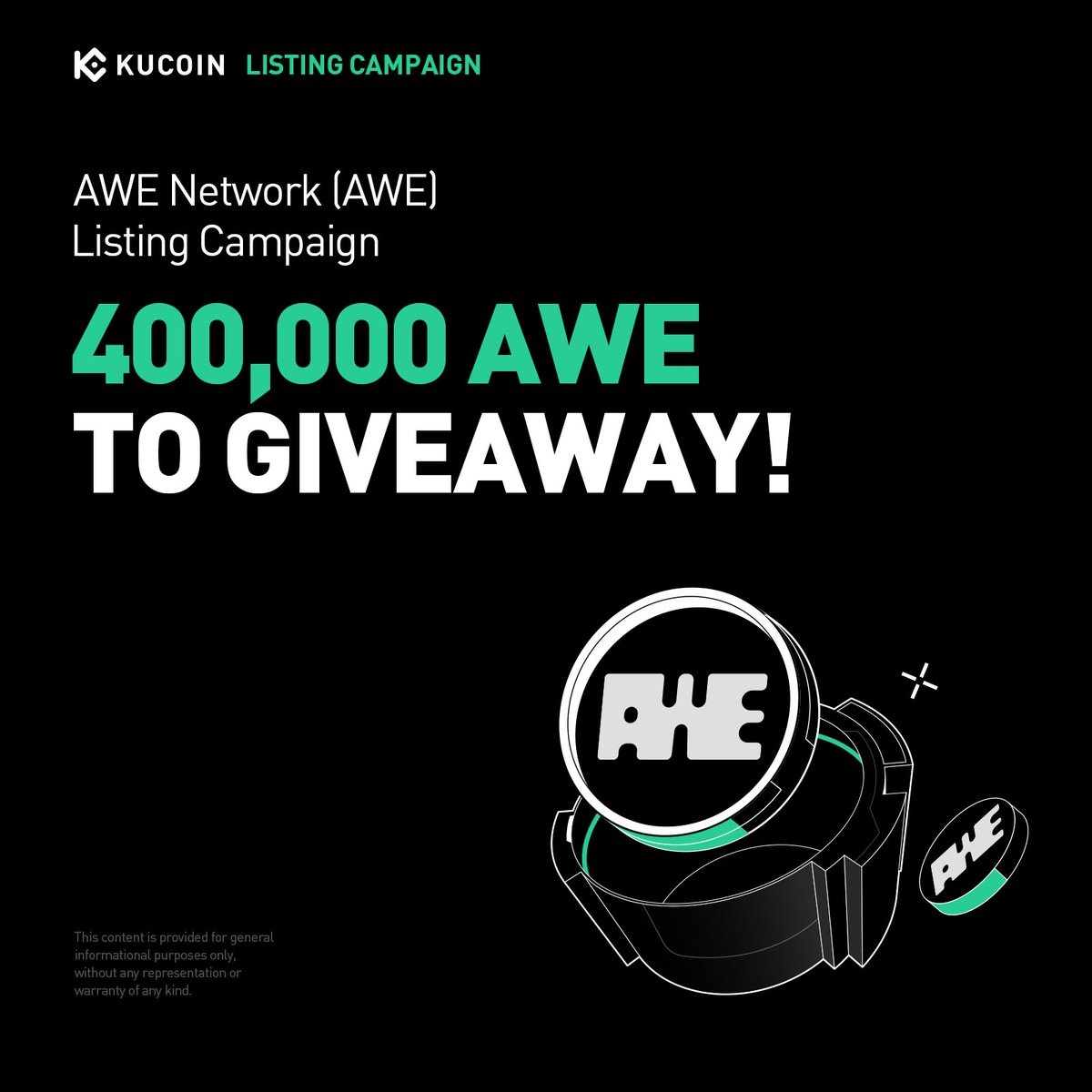AWE Token, KuCoin'de Listelendi: 400.000 Dolarlık Kampanya Başlatıldı