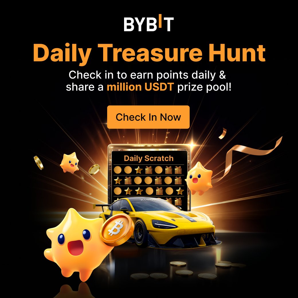 Bybit'te Daily Treasure Hunt 2.0 Başladı: Değerli Ödüller Dağıtılıyor