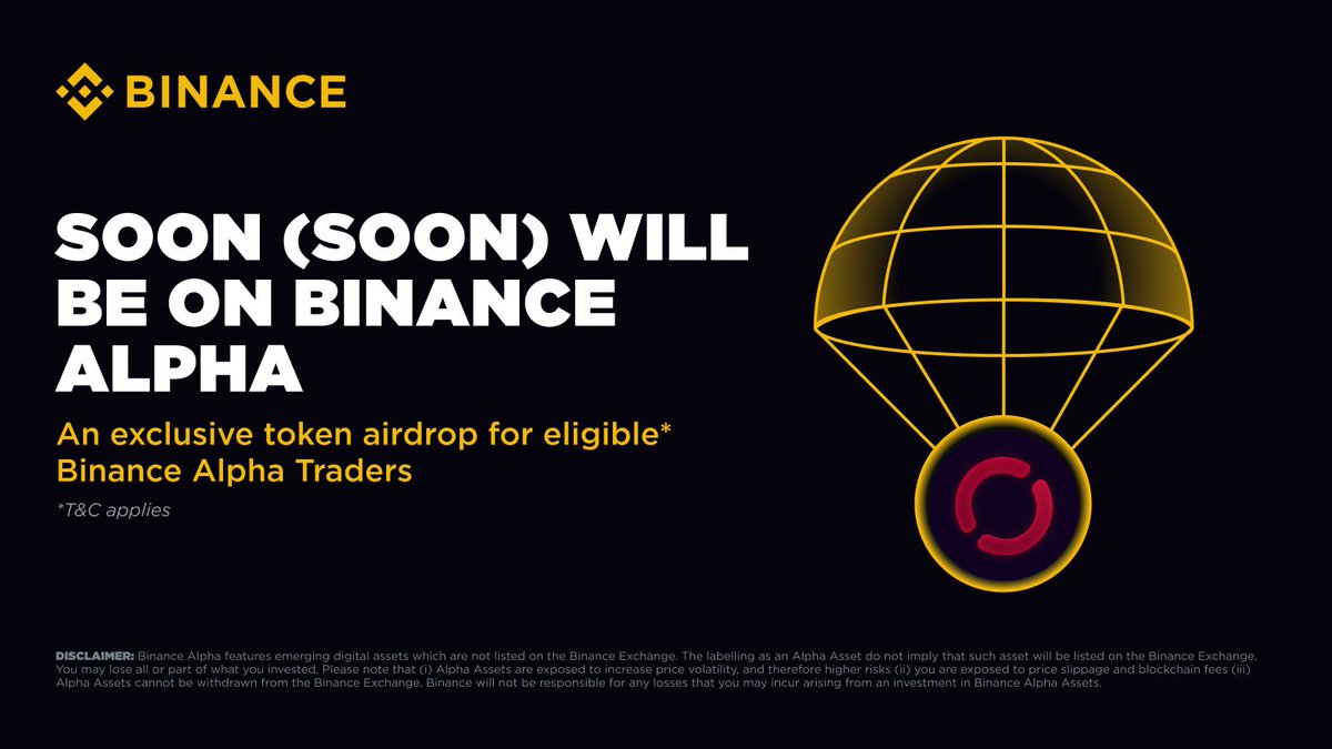 Binance Kullanıcılarına 180 SOON Token Airdrop