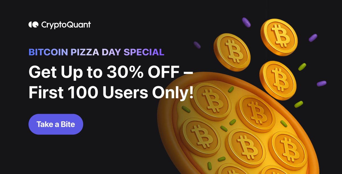 Bitcoin Pizza Günü'nde Cryptoquant'tan İndirim Kampanyası