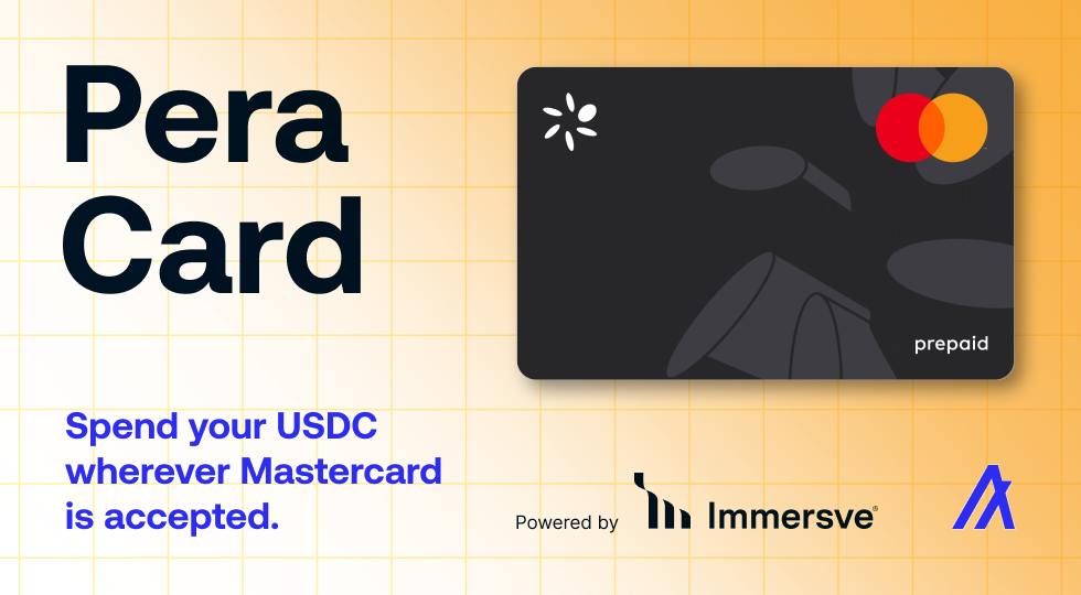 PeraAlgoWallet, Bankasız USDC Harcaması Sağlayan Kripto Kartı Pera Card'ı Piyasaya Sürdü